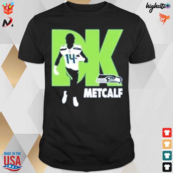 Seattle Seahawks dk metcalf college navy player graphic t-shirt