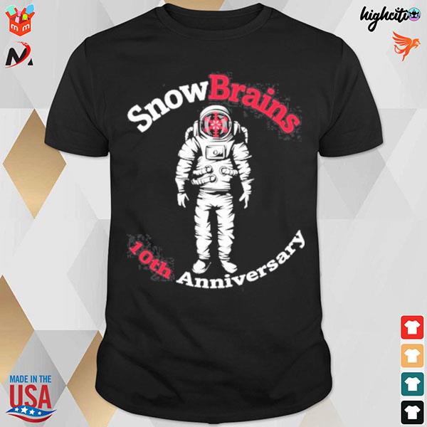 Snowbrains 10th anniversary T-shirt