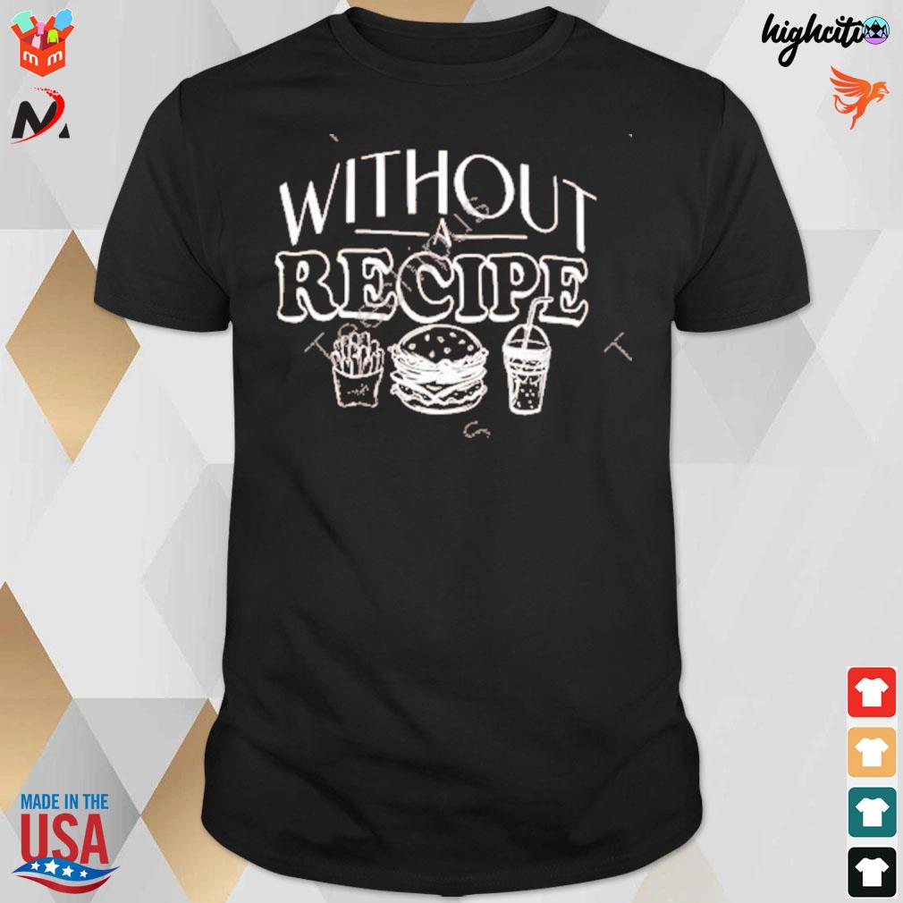 The try guys without recipe milk tea and hamburger and french fries t-shirt