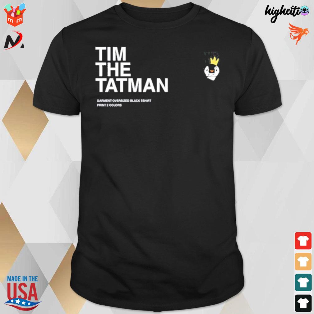 Tim the tatman garment oversized black t-shirt print 2 colors penguin t-shirt