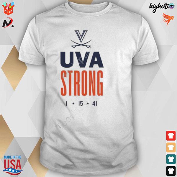 Uva Football uva strong 1 15 41 t-shirt