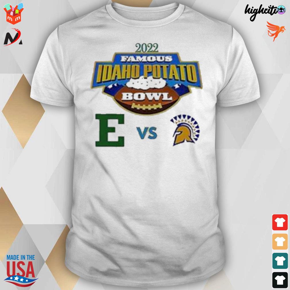 2022 Idaho potato bowl eagles from Eastern Michigan and Spartans from san jose state matchup logo t-shirt