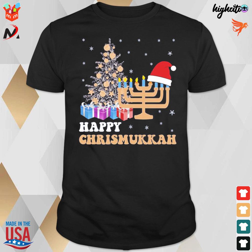 Amazing happy chrismukkah funny jewish hanukkah t-shirt