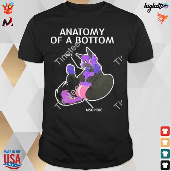 Anatomy of a bottom werewolves hole also hole t-shirt