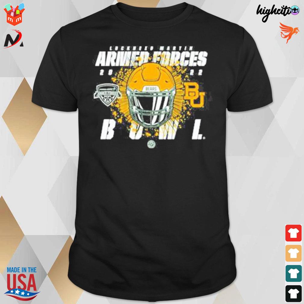 Baylor bears 2022 lockheed martin armed forces bowl t-shirt
