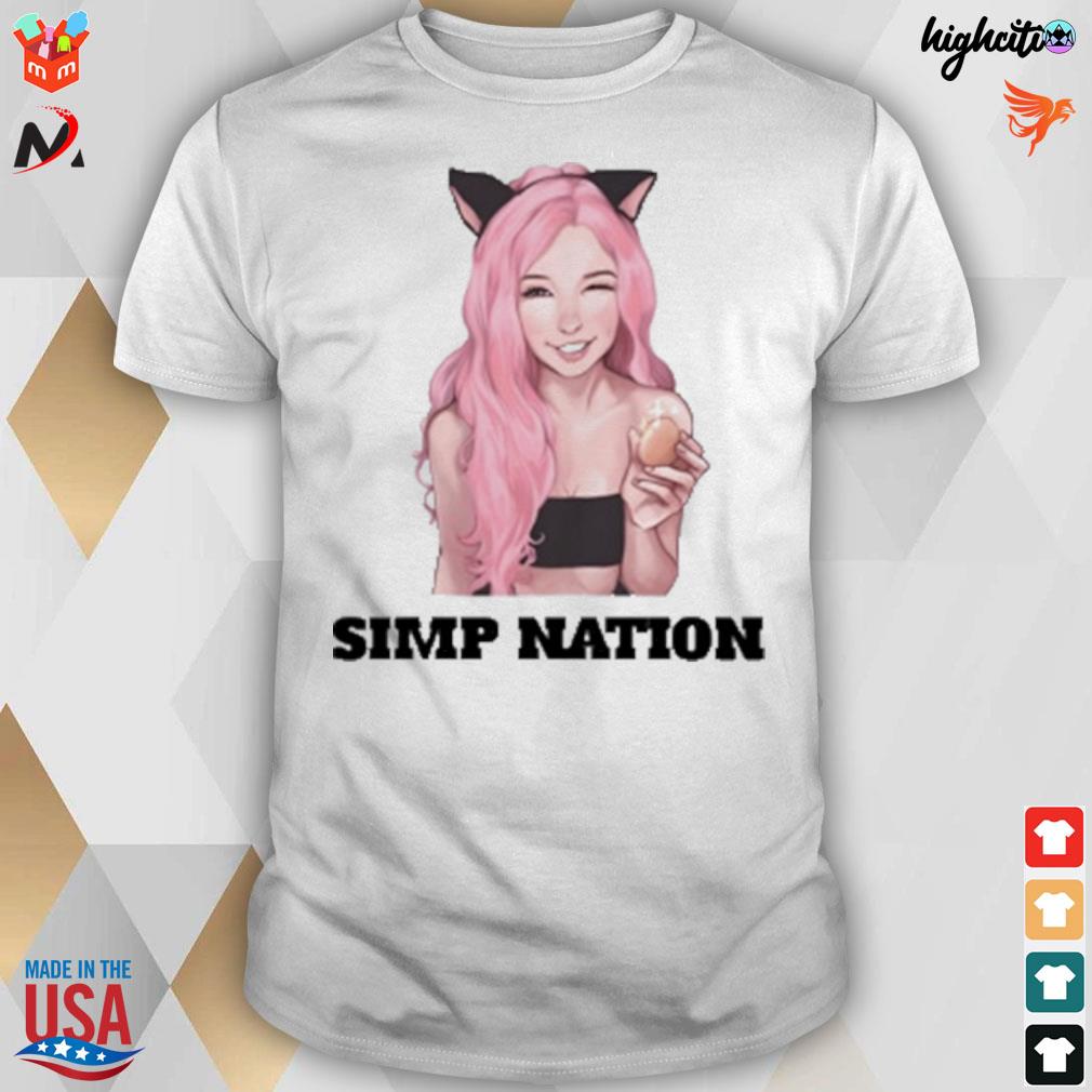Belle Delphine fan simp nation t-shirt