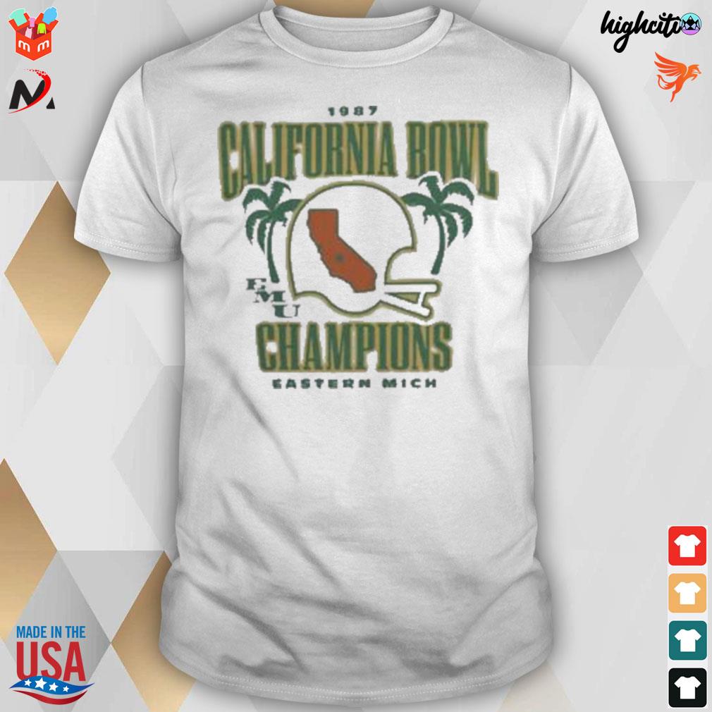 California bowl emu champions 1987 eastern mich t-shirt