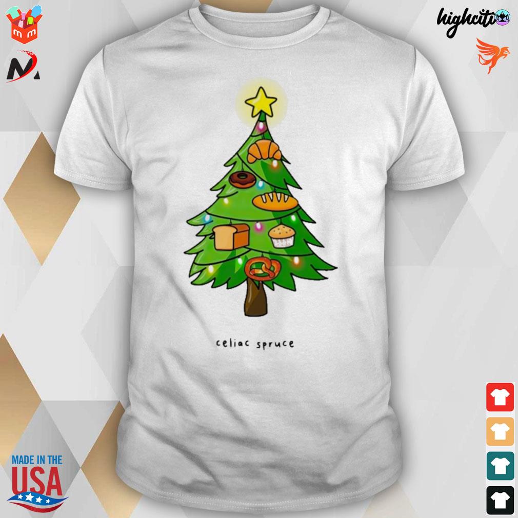 Celiac spruce bread cake christmas tree t-shirt
