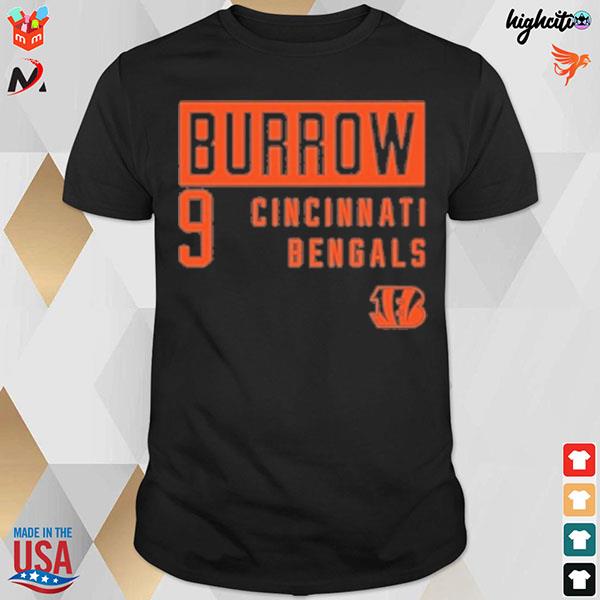 Cincinnati bengals 2022 Joe Burrow 9 t-shirt