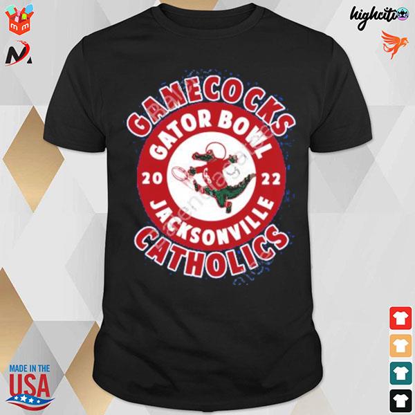 Gamecock gator bowl 2022 jacksonville catholics t-shirt