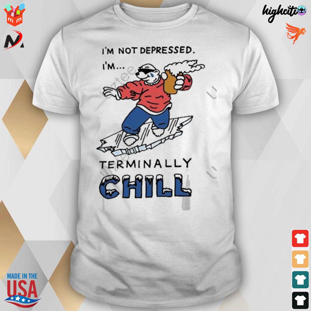 I'm not depressed I'm terminally chill t-shirt