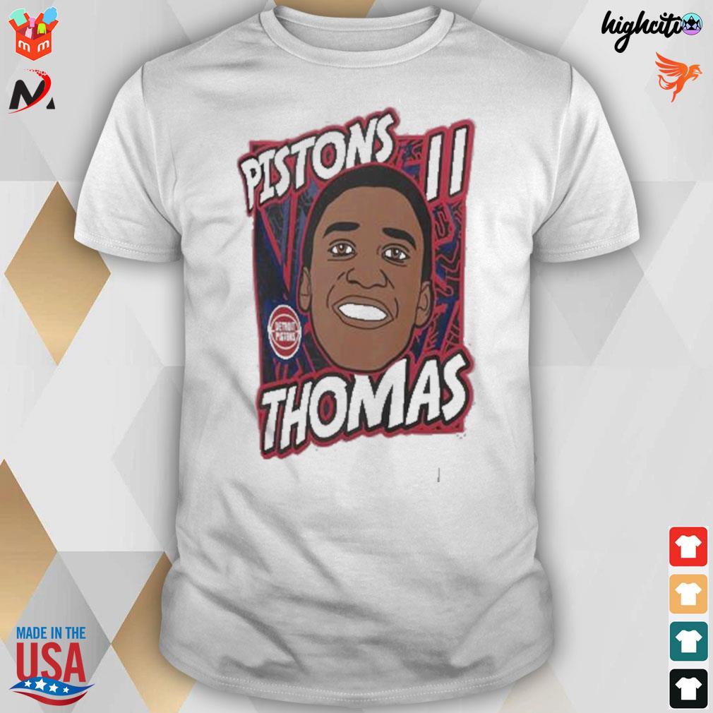 Isiah Thomas detroit pistons mitchell and ness youth hardwood classics king of the court player t-shirt