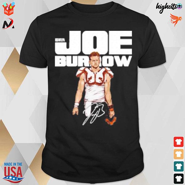 Joe Burrow pads 2022 signature t-shirt