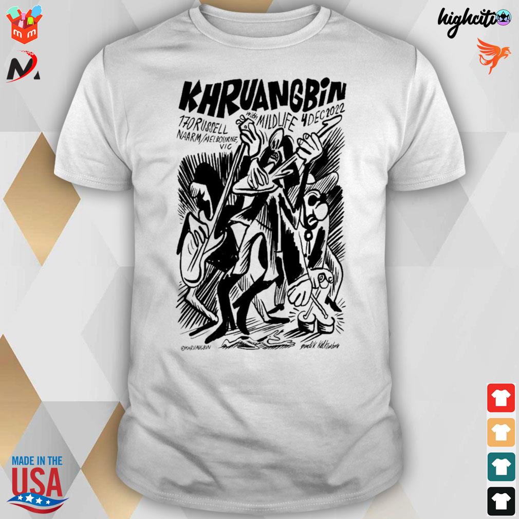 Khruangbin with midlife dec 4 2022 170 russell melbourne Australia t-shirt