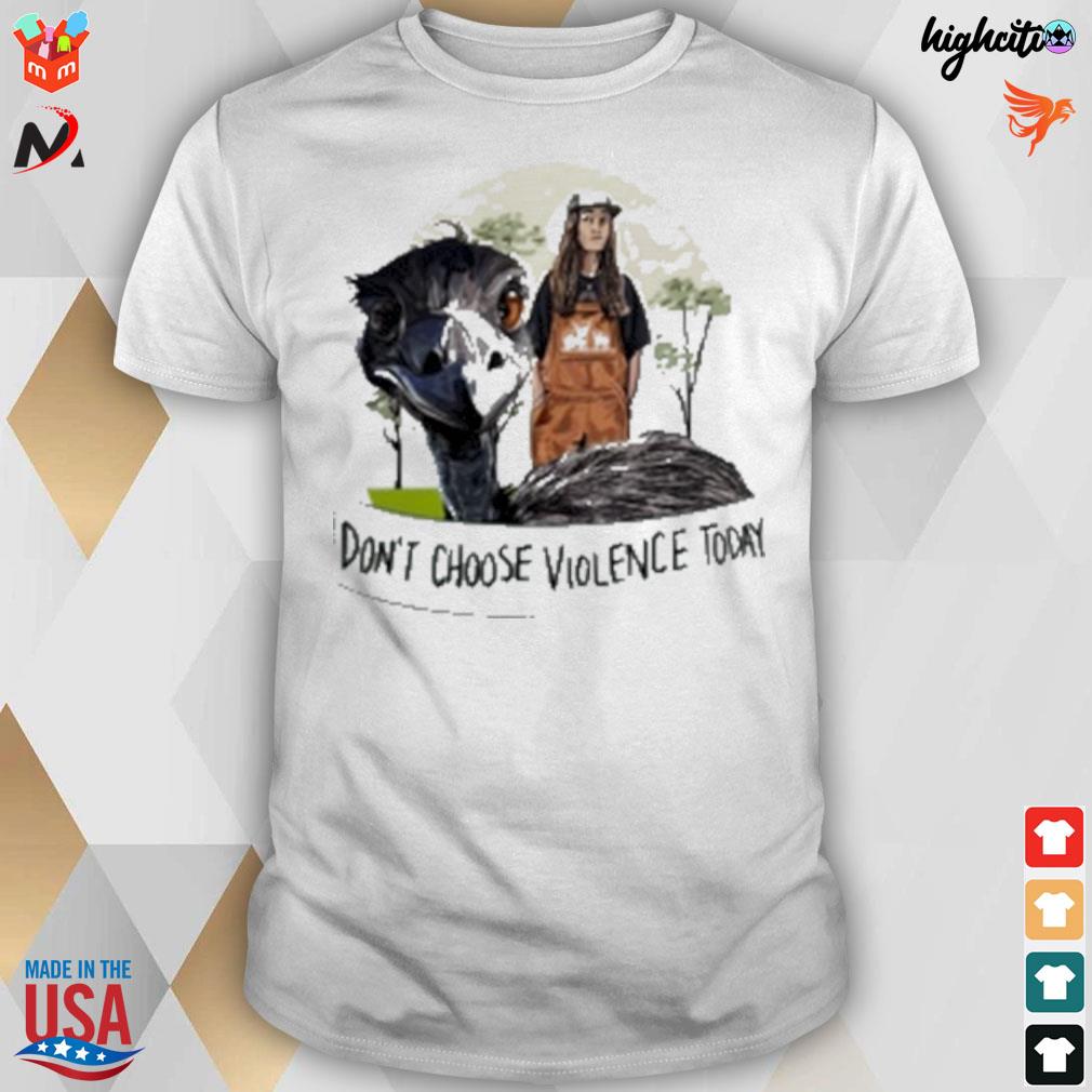 Knuckle bump farms don't choose violence today t-shirt