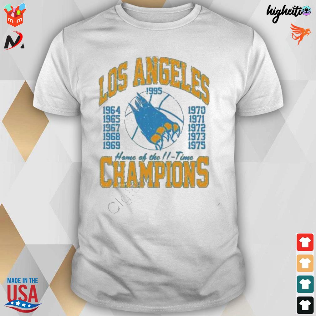 LA Los Angeles basketball home of the 11-time champions t-shirt