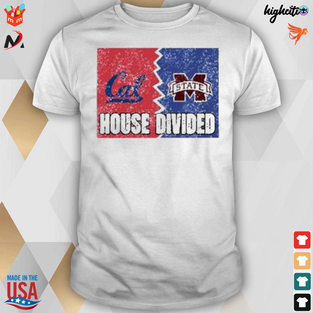 Let's fucking die 2022 house divided Mississippi State Bulldogs logo t-shirt