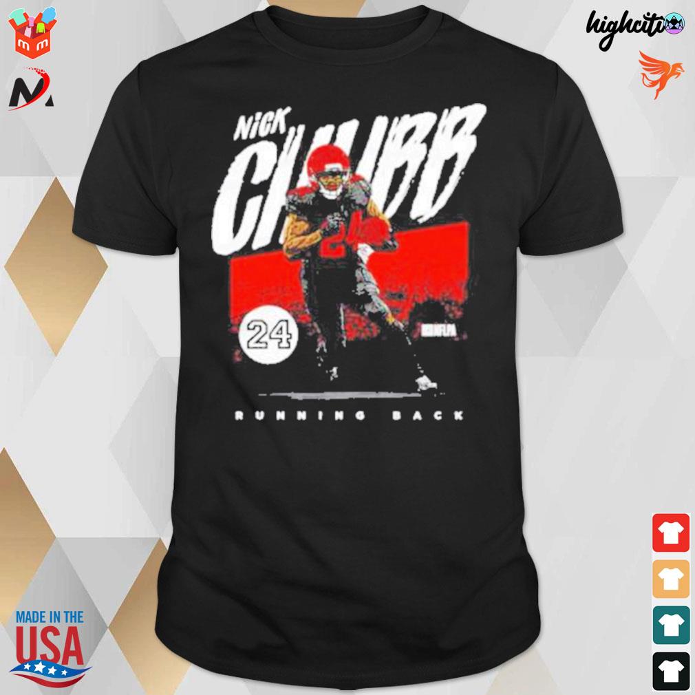 Nick Chubb 24 running back Cleveland Football t-shirt