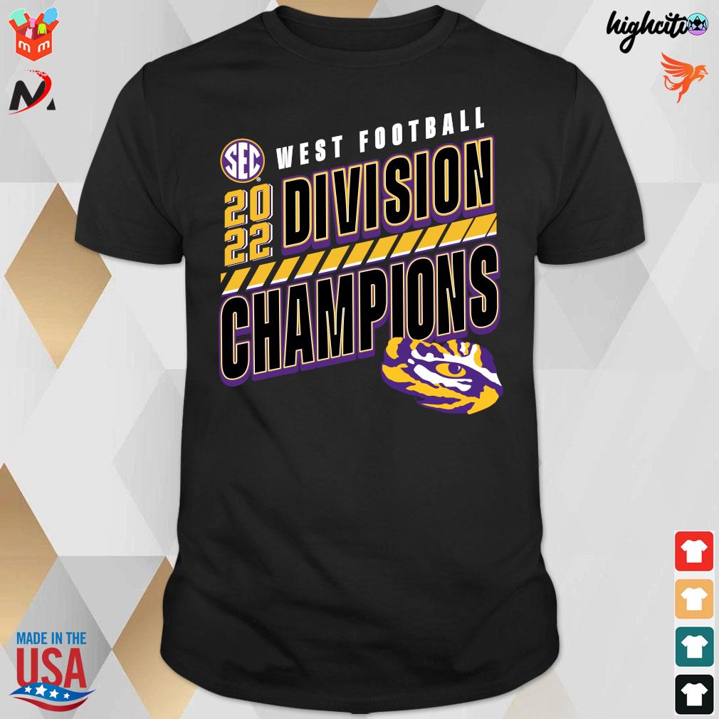Official Lsu tigers sec west Football 2022 Division champions t-shirt