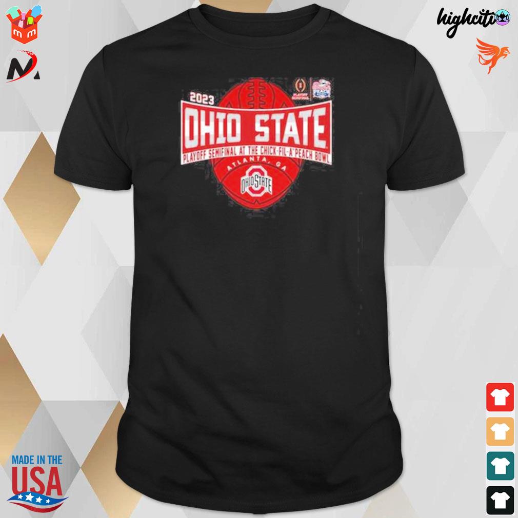 Ohio state buckeyes 2023 cfp semifinals chickfila peach bowl t-shirt