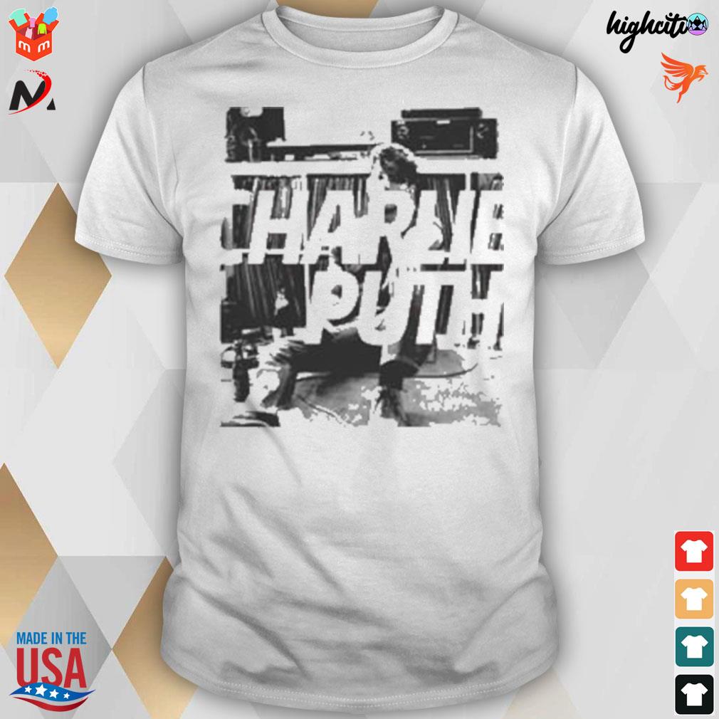 Record collection slim fit Charlie Puth style t-shirt