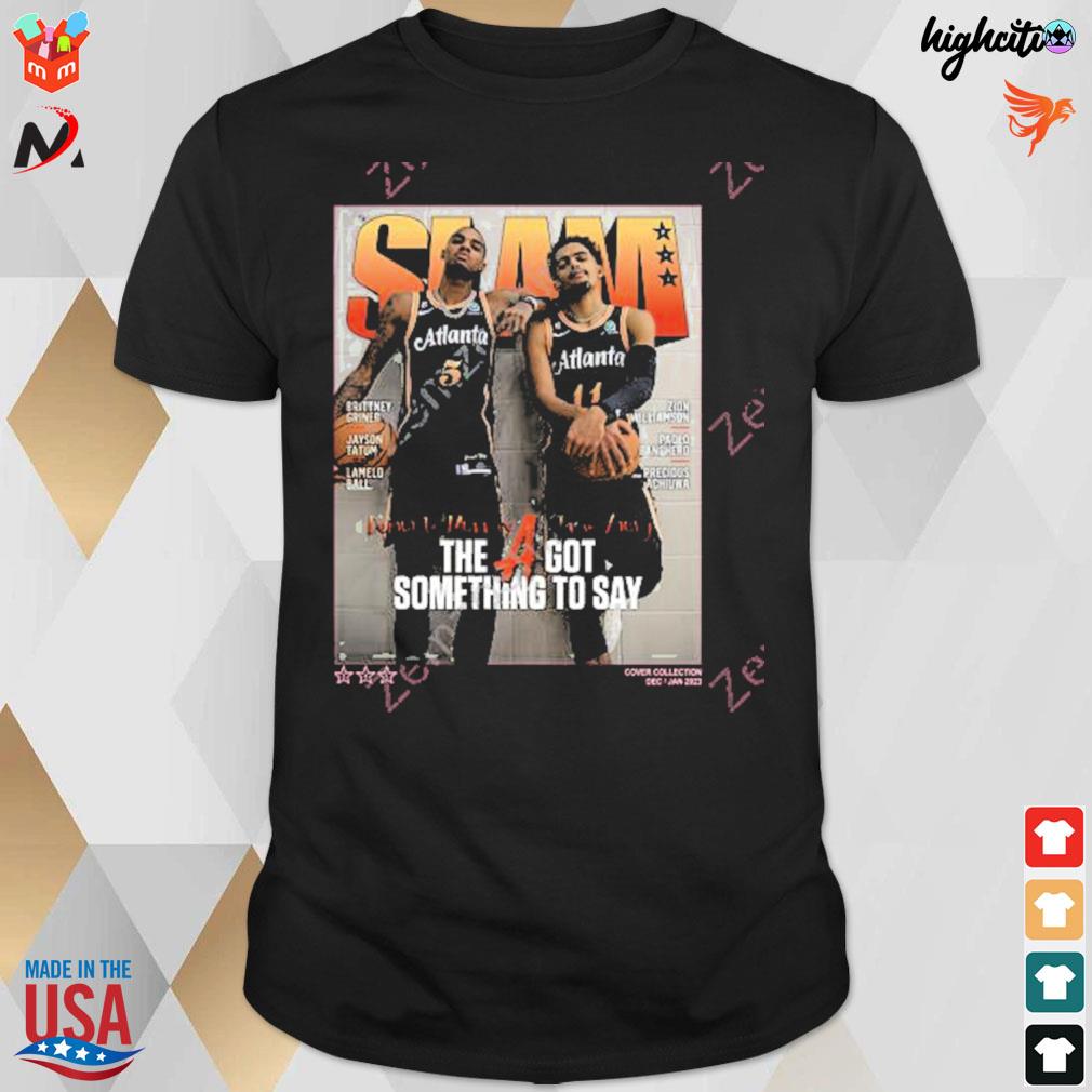 Slam cover Trae Young Dejounte Murray the a got something to say t-shirt