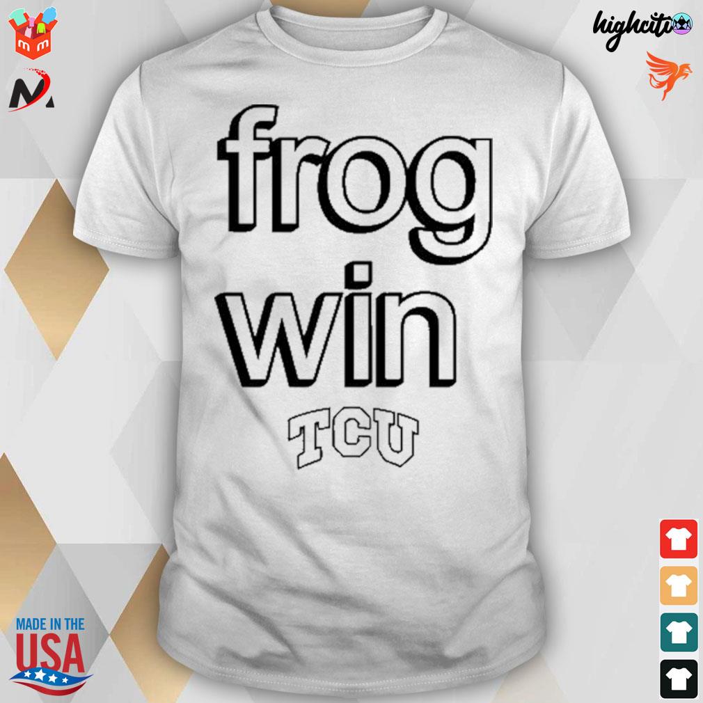 Tcu Football frog win t-shirt