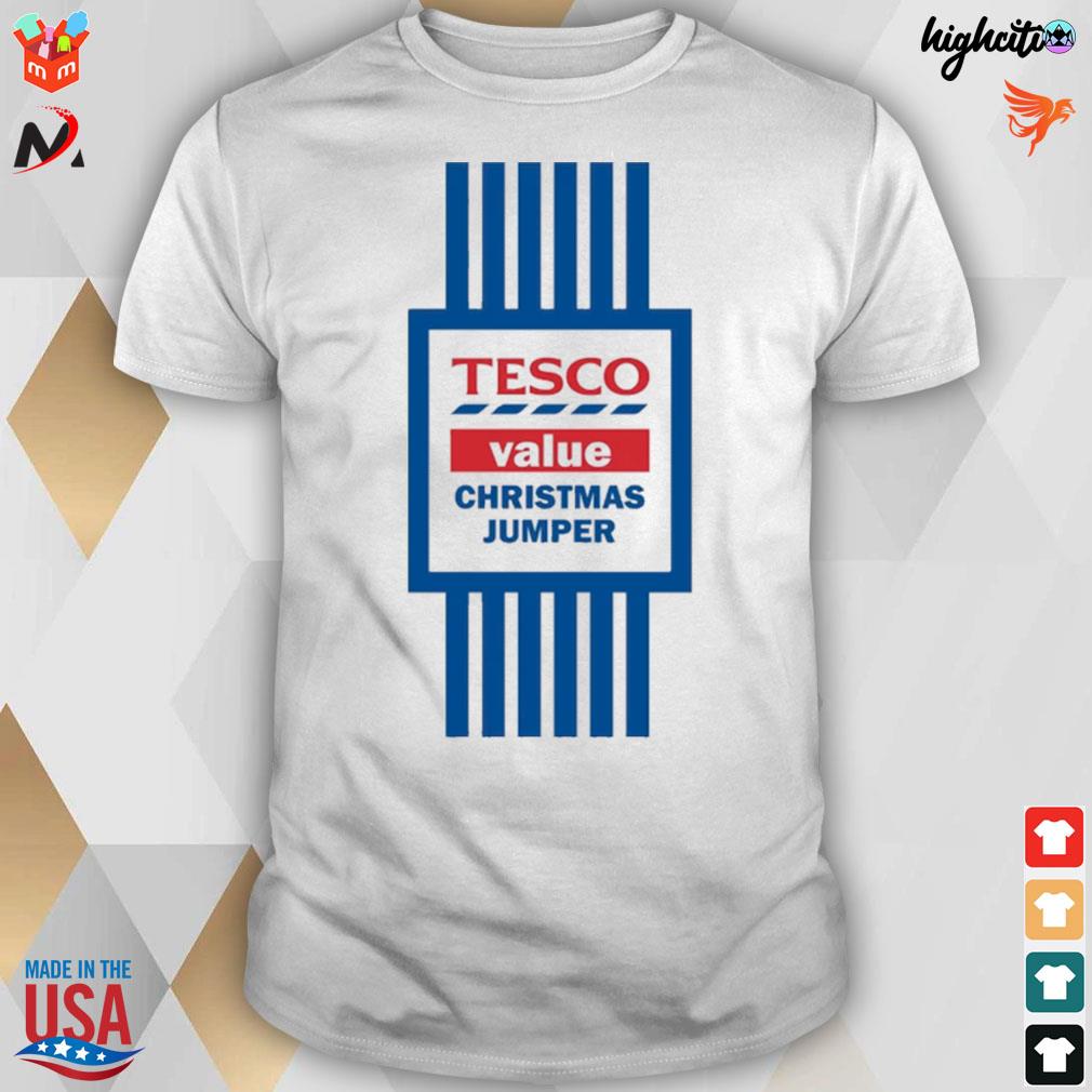 Tesco supermarket value Christmas jumper t-shirt