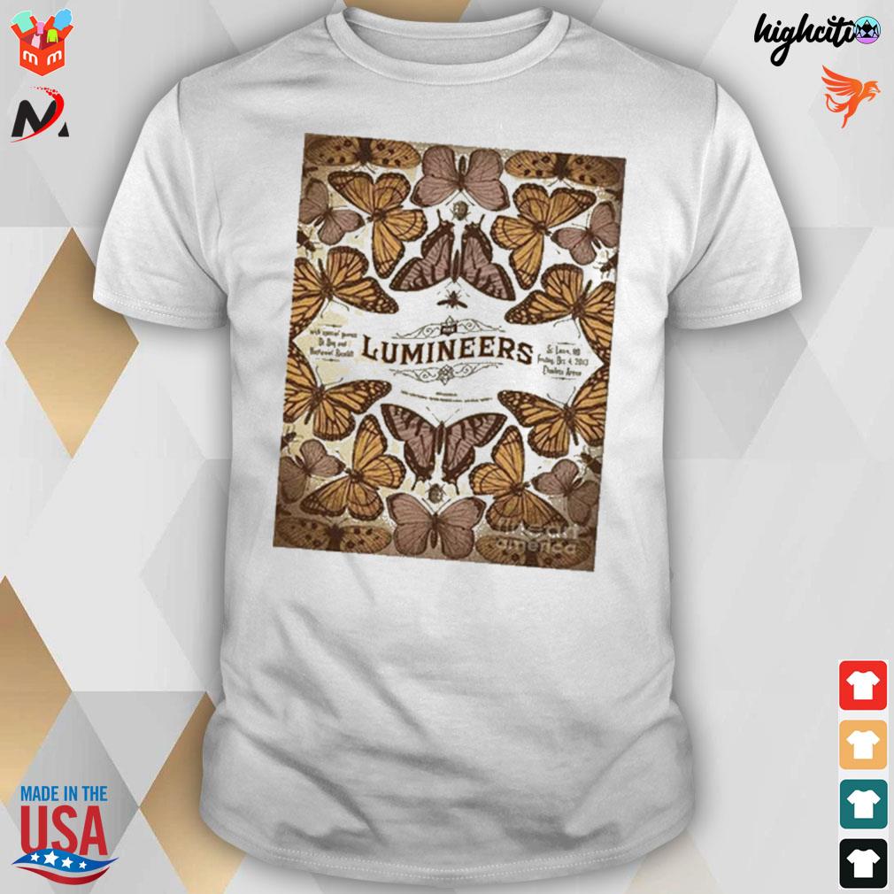 The lumineers butterfly lumineers world tour 2022 t-shirt