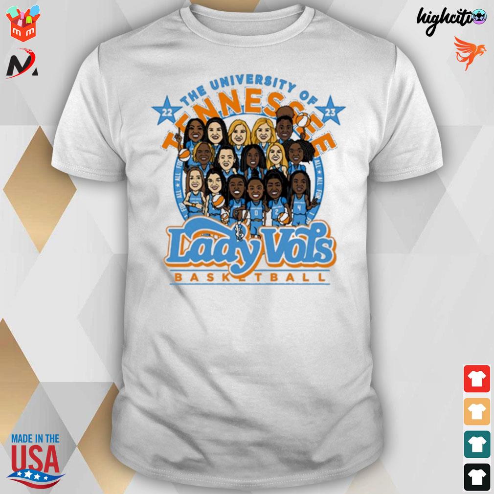 The university of Tennessee Lady vols basketball caricature nil t-shirt