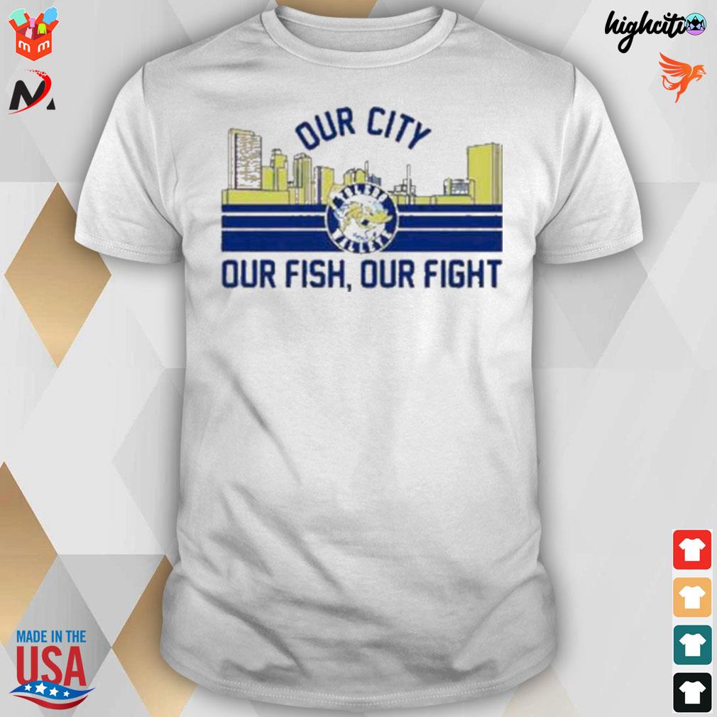 Toledo Walleye our city our fish our fight t-shirt