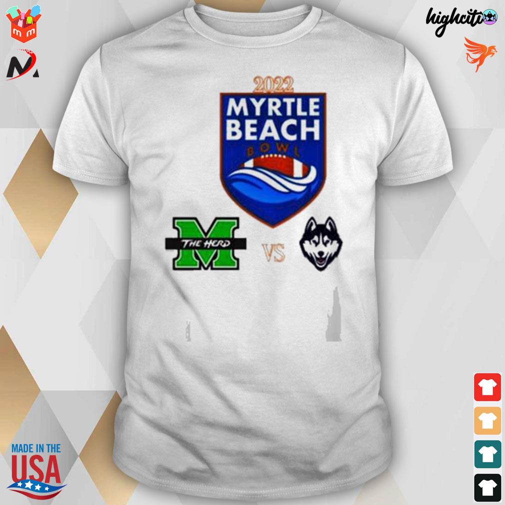 Uconn vs Marshall 2022 myrtle beach bowl matchup t-shirt