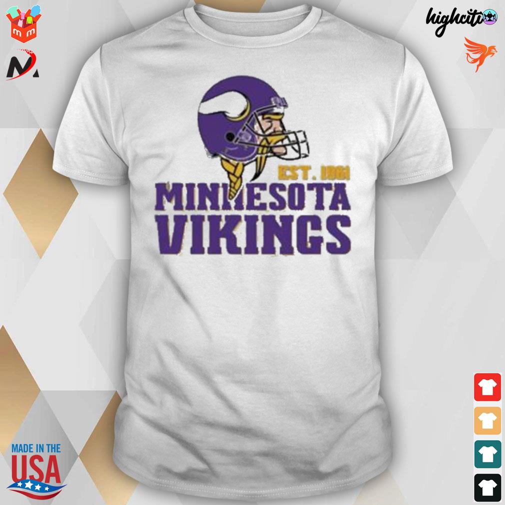 Vintage Minnesota vikings est 1961 NFL Football t-shirt