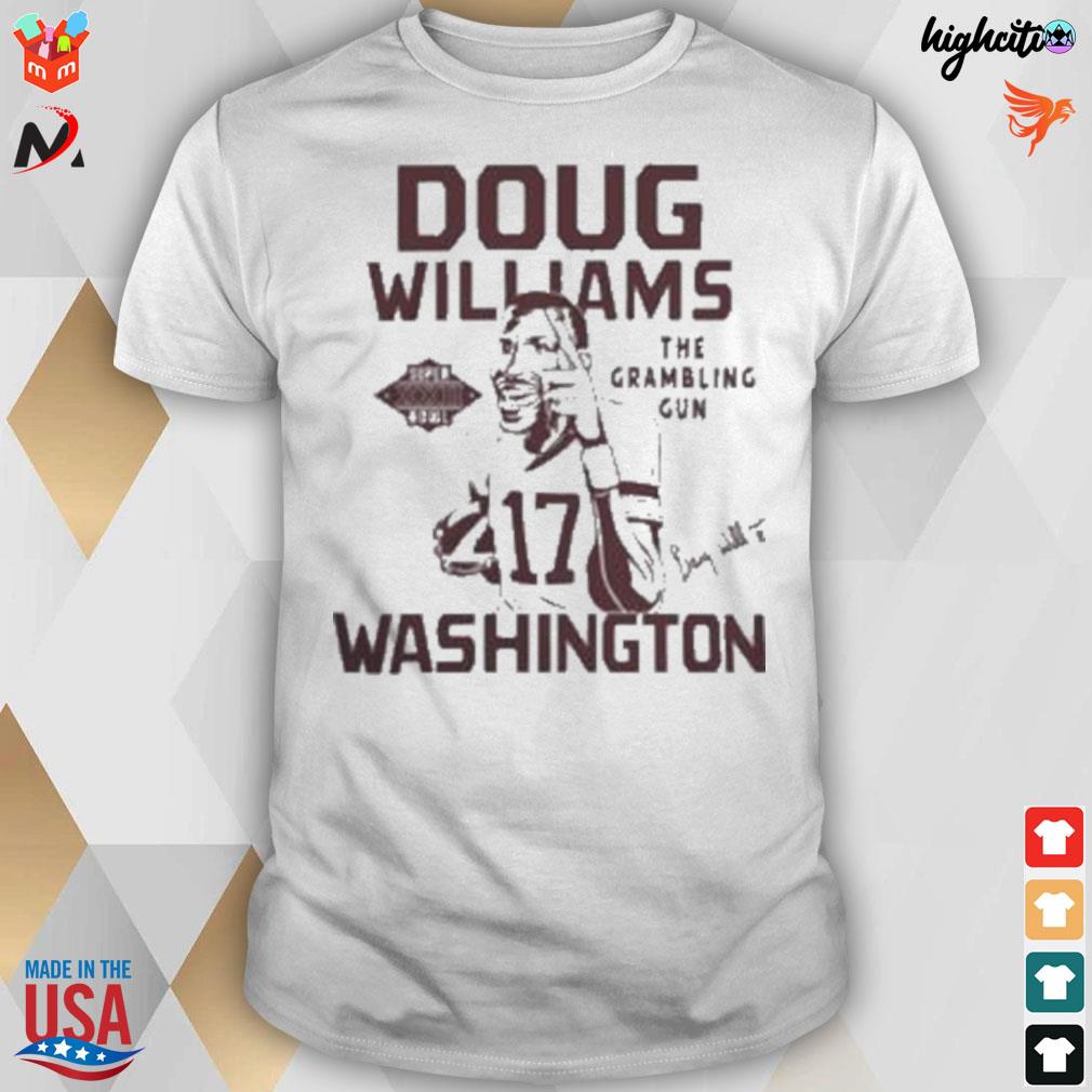 Washington commanders Doug Williams the grambling gun signature t-shirt