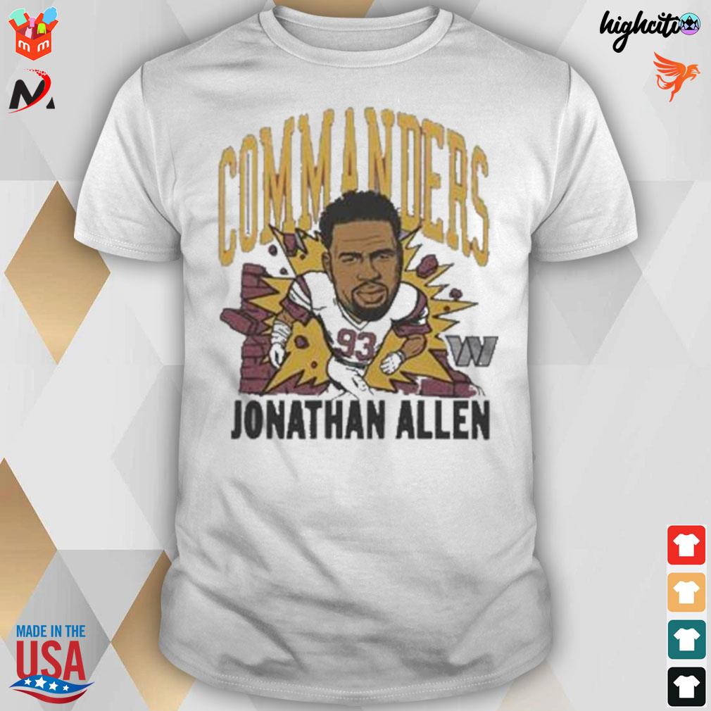 Washington commanders Jonathan Allen caricature t-shirt