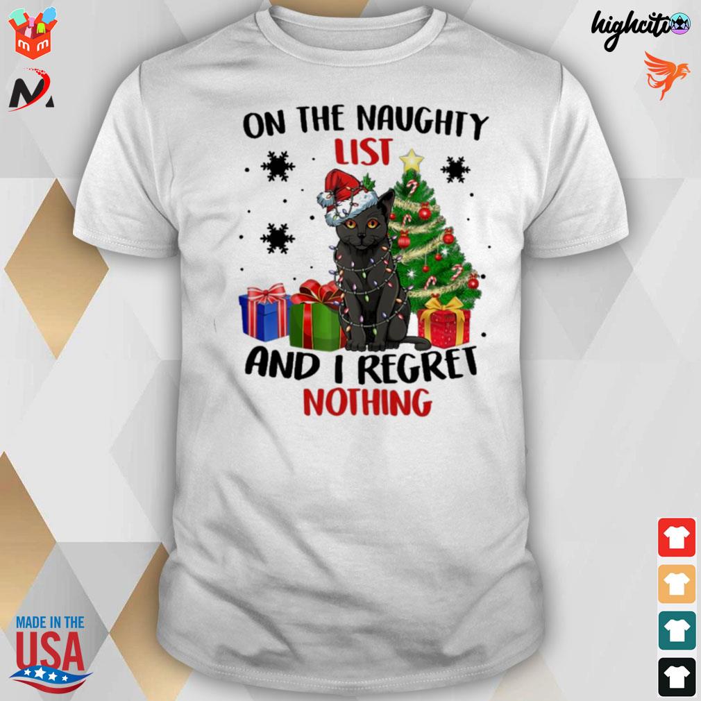We wish you a meowy cat christmas gift box t-shirt