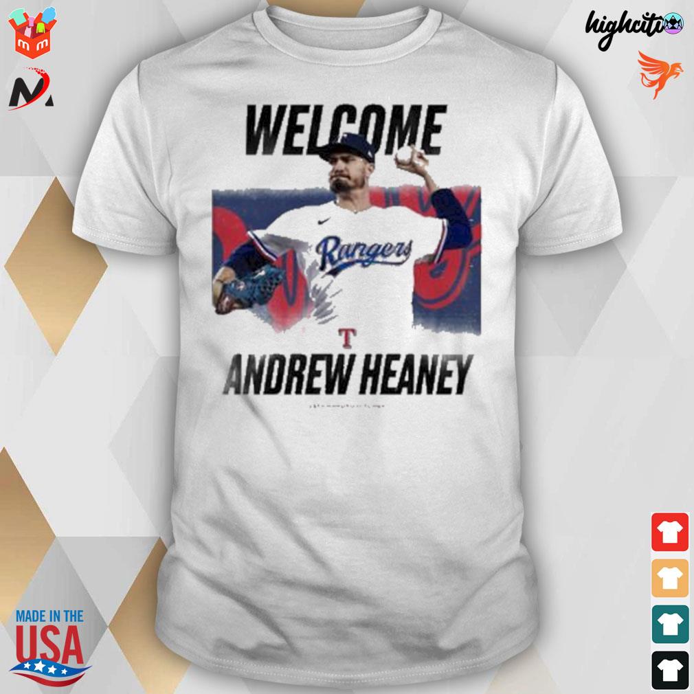 Welcome Andrew Heaney rangers t-shirt