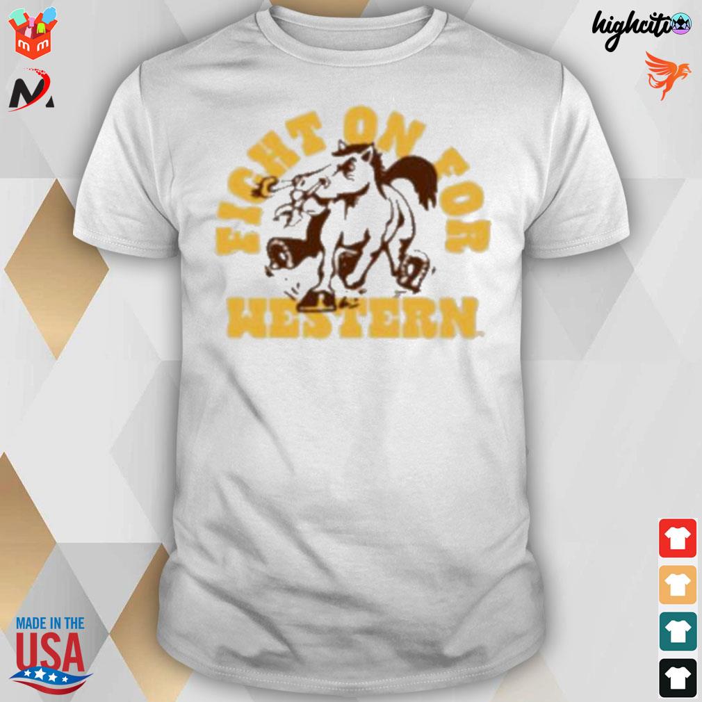 Western Michigan broncos homefield fight on for western t-shirt