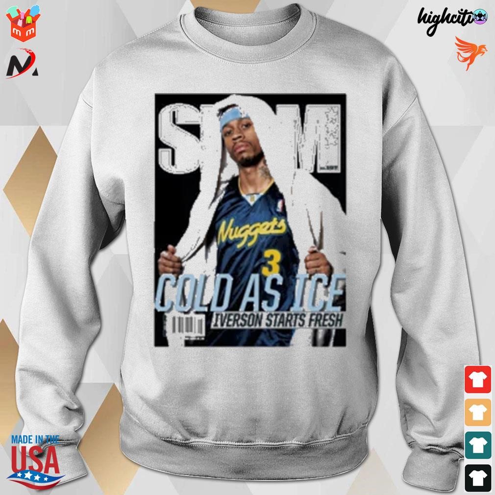 SLAM Allen Iverson Cold As Ice Iverson Starts Fresh 2023 Shirt