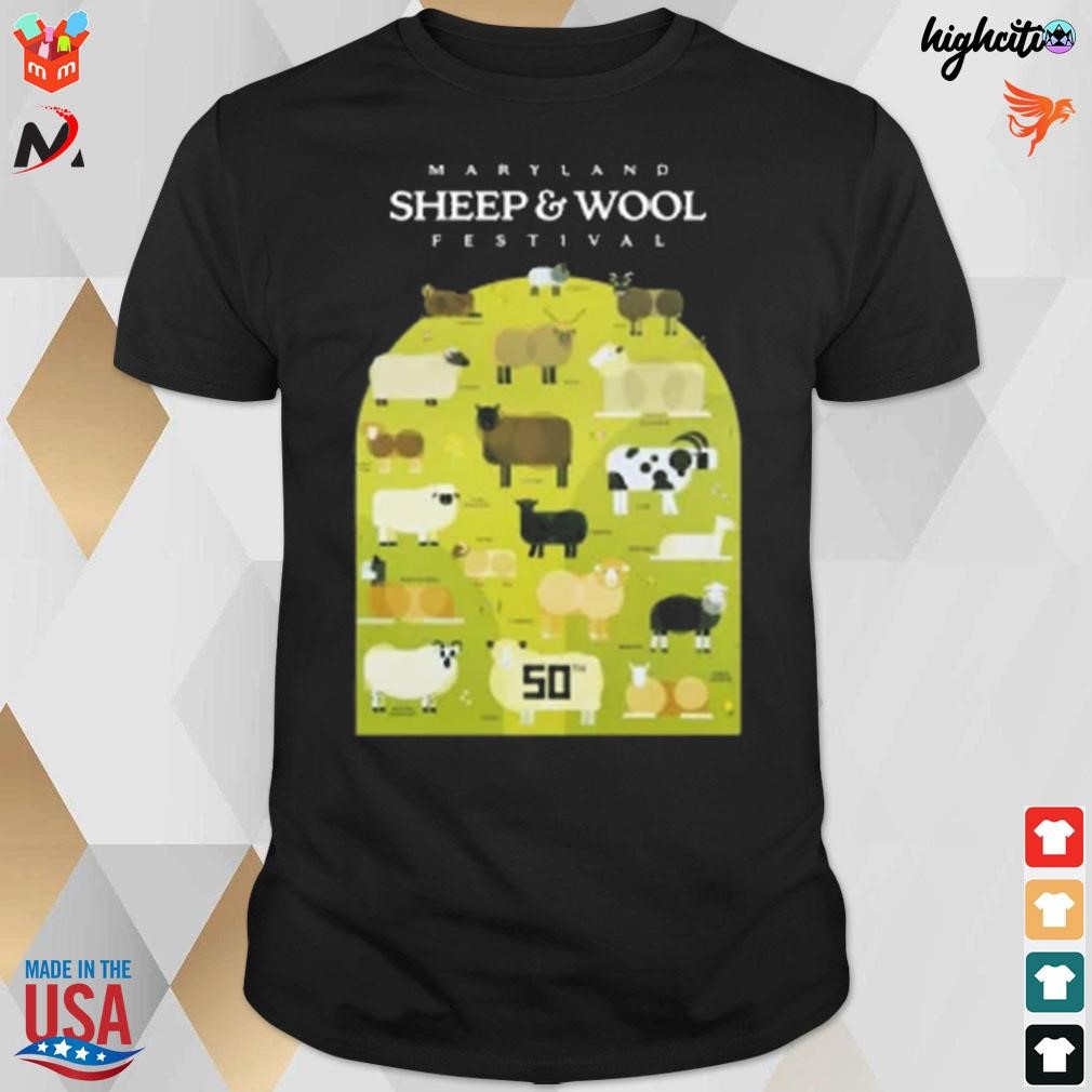 2023 Maryland sheep and wool festival t-shirt