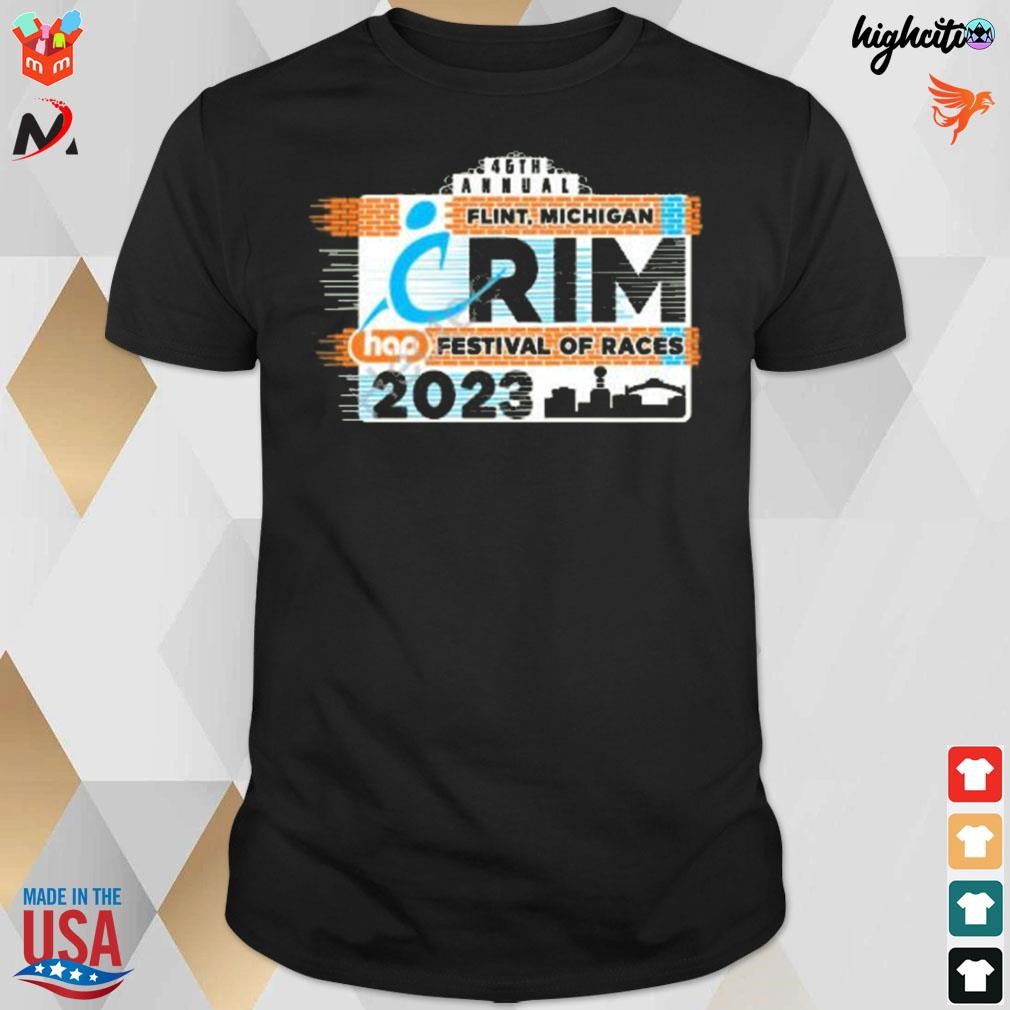 46 th annuals flint Michigan crim festival of races 2023 t-shirt