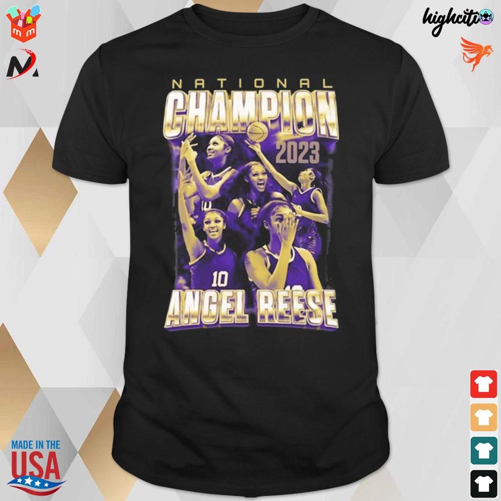 Angel Reese national champion t-shirt