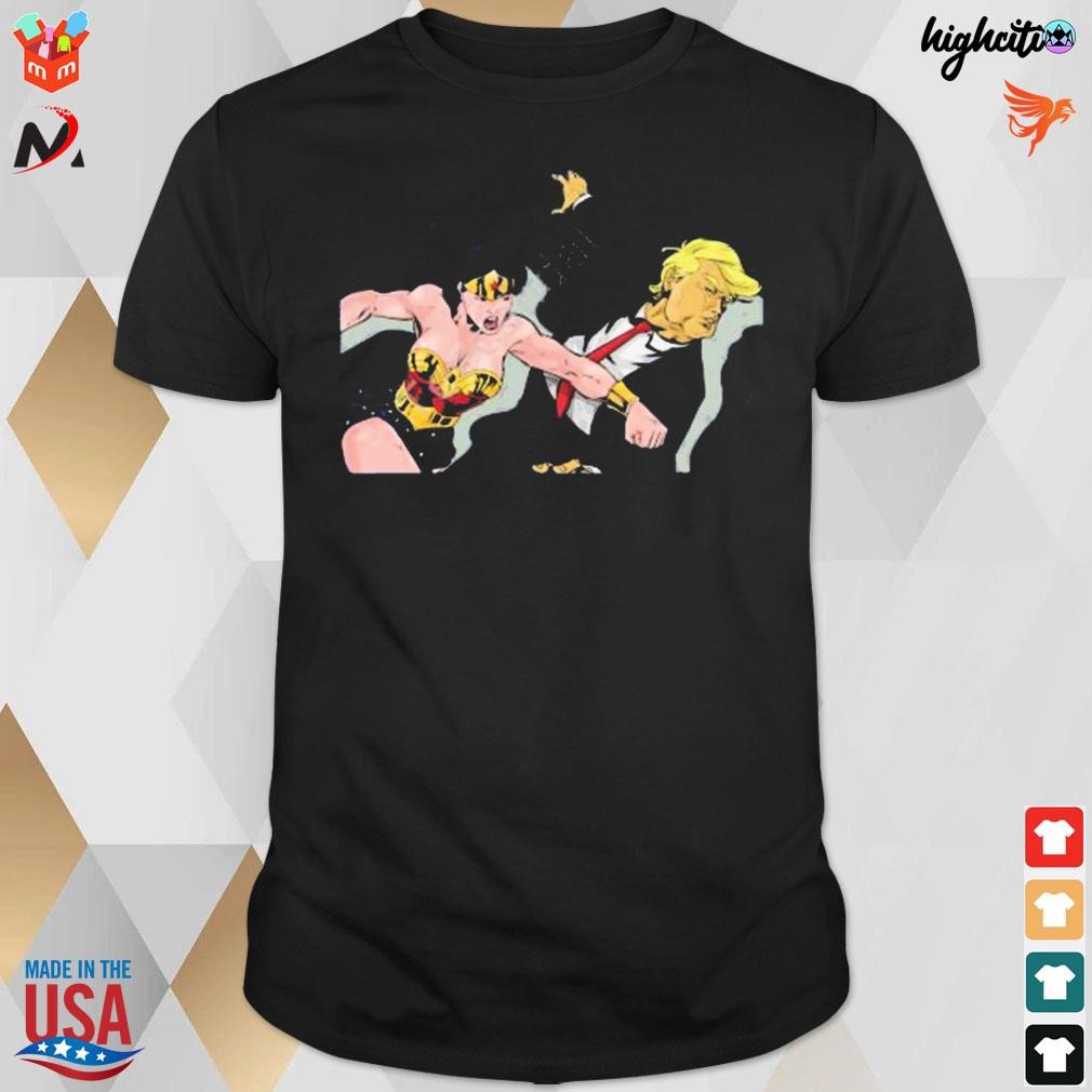 Can wonder woman save us from Donald Trump t-shirt