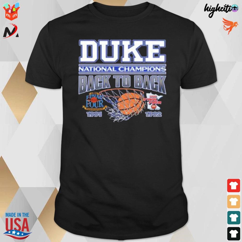 Duke back to back '91-92 t-shirt