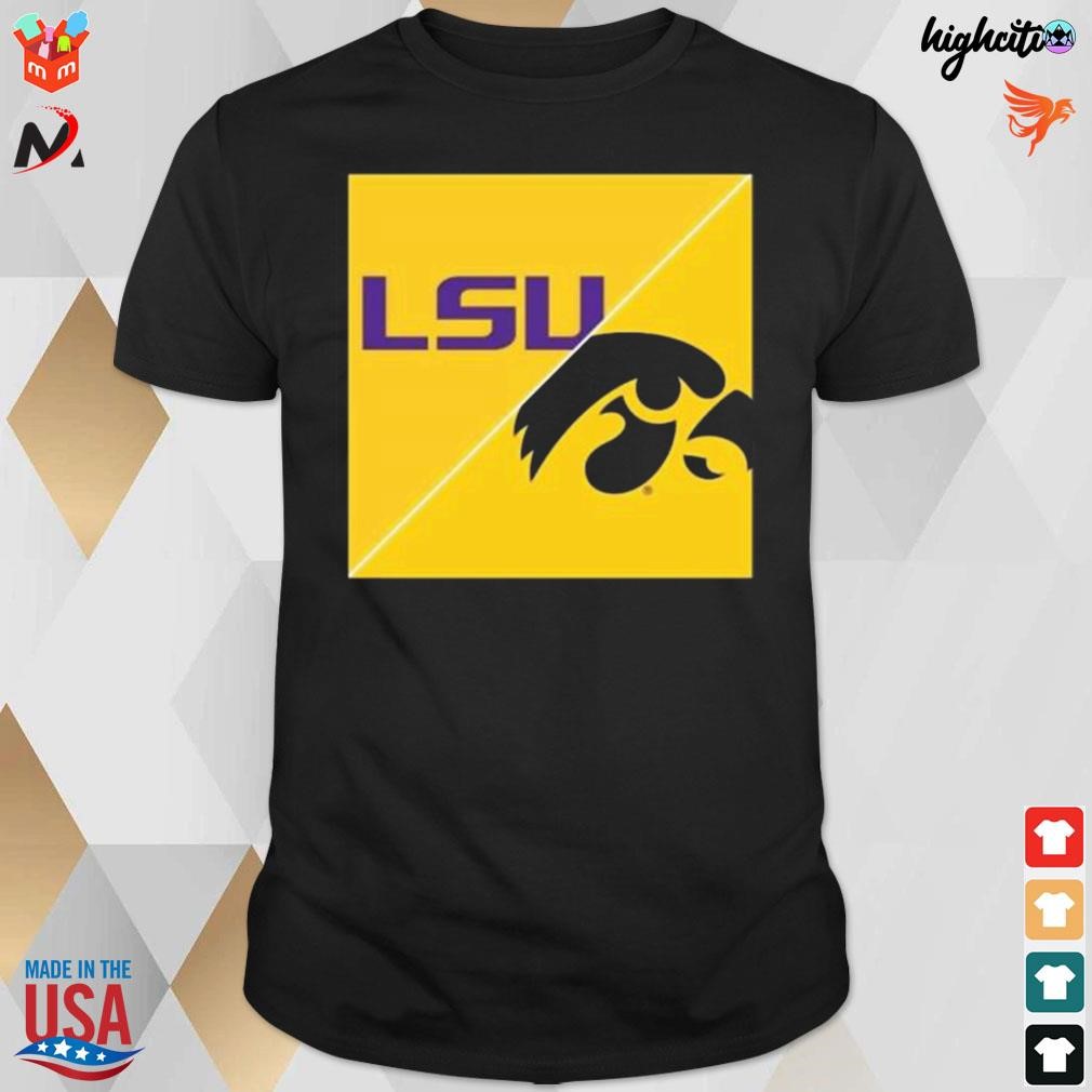 Iowa Hawkeyes vs. Lsu tigers women's national championship t-shirt