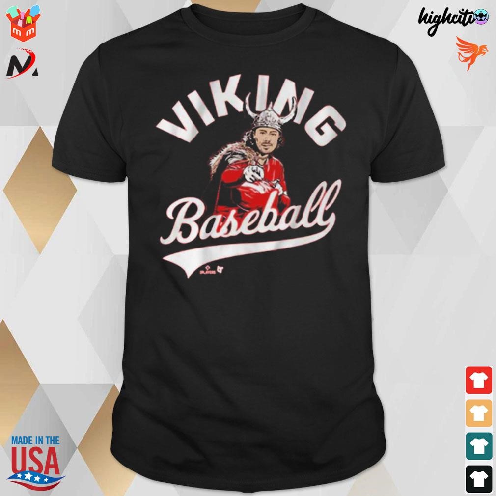 Jonathan India viking baseball t-shirt
