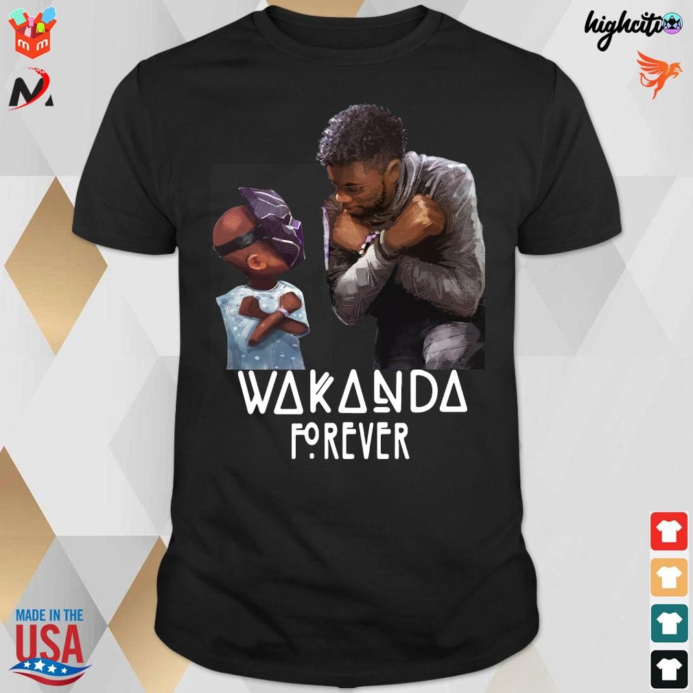 Official Rest In Power King Chadwick Boseman Black Panther Wakanda Forever T-Shirt