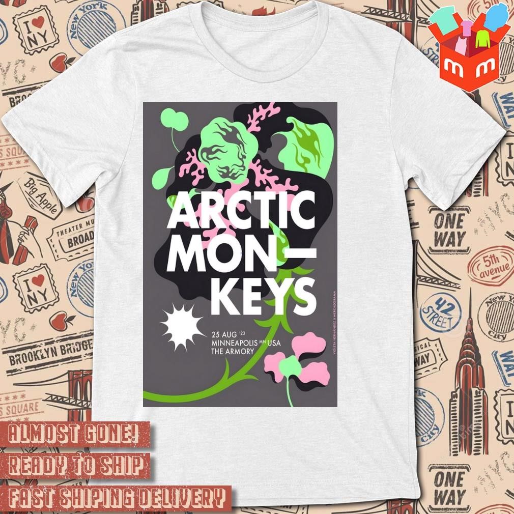 2023 Arctic Monkeys Tour Minneapolis MN art poster design T-shirt