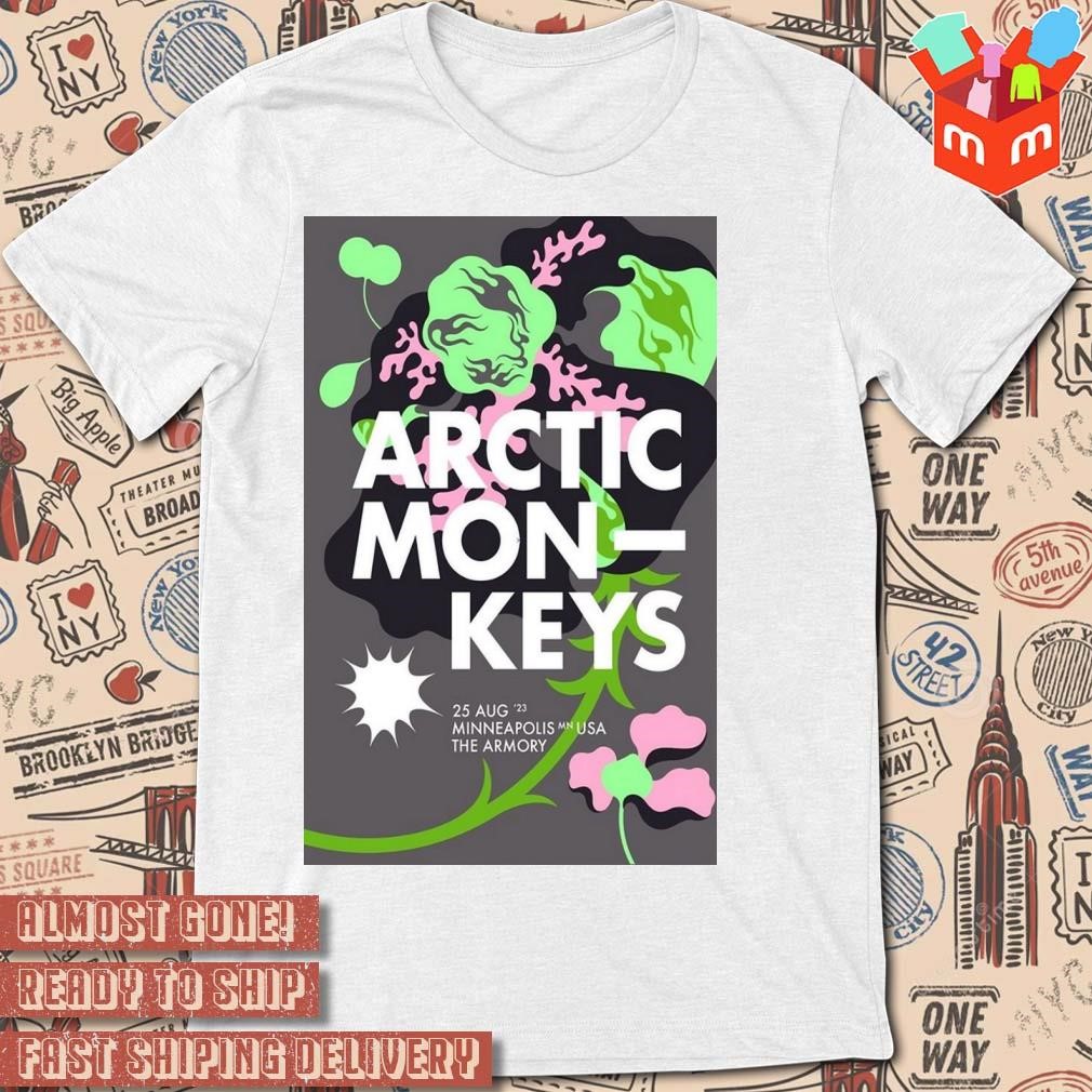 Arctic Monkeys Minneapolis Usa The Armory 25 August 2023 art poster design T-shirt