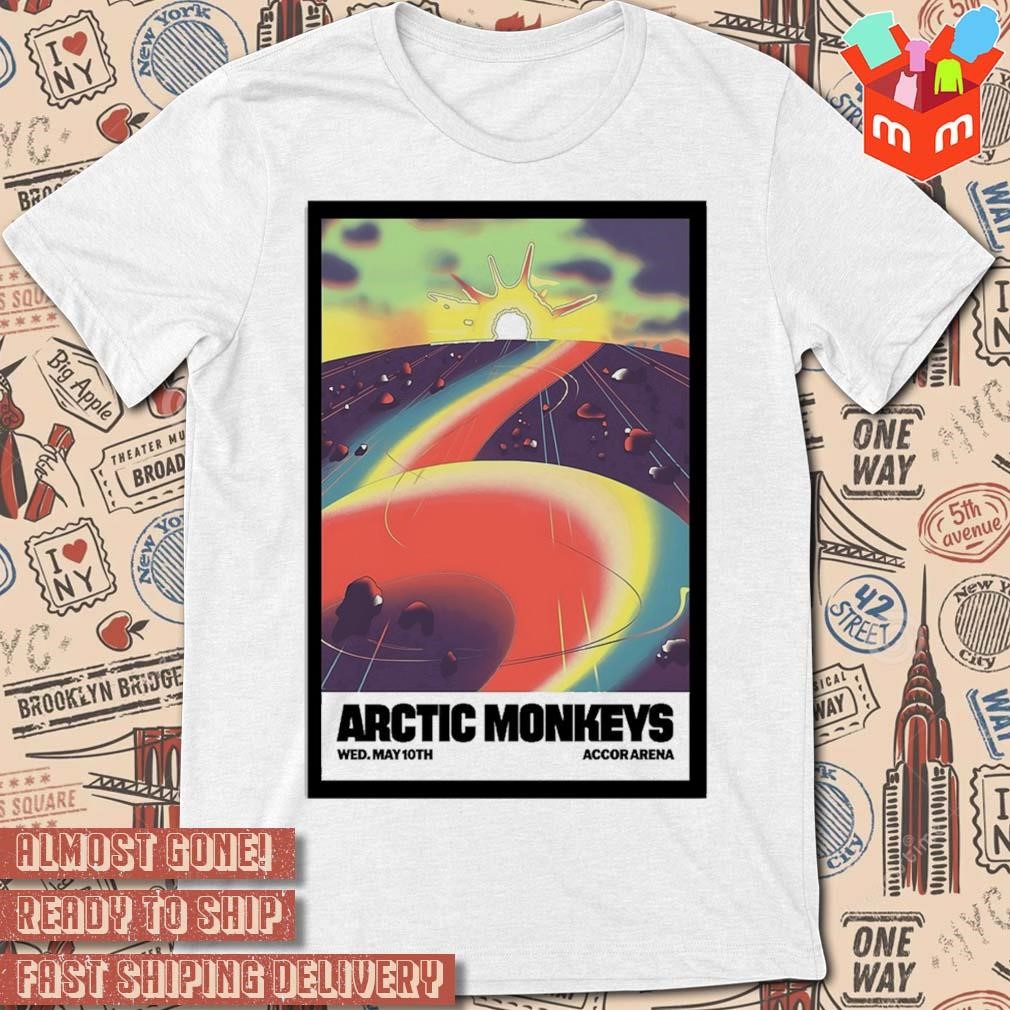 Arctic monkeys 05 10 2023 Paris FR tour art poster design t-shirt